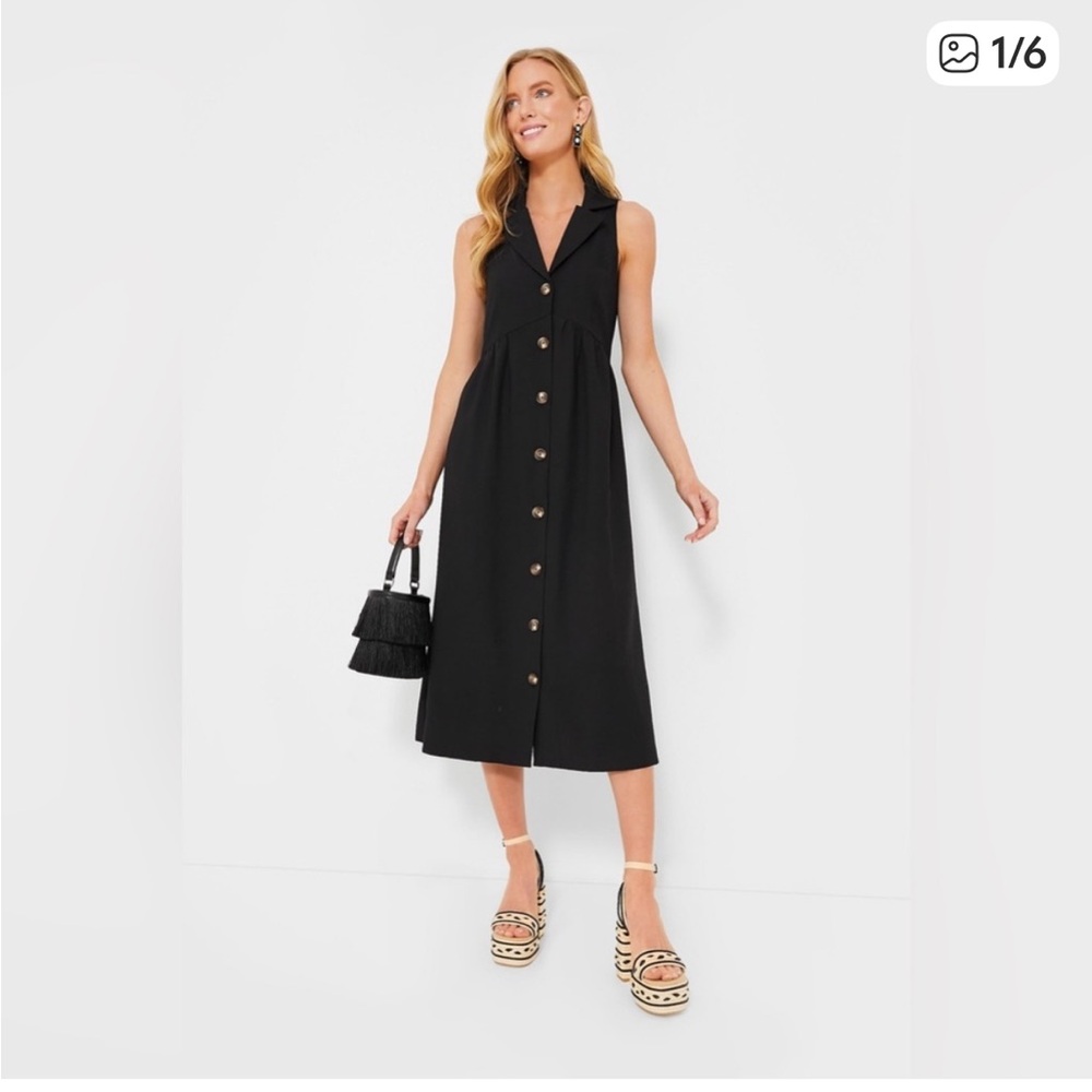Pomander Place by Tuckernuck Jules Midi Dress in Black - Size S